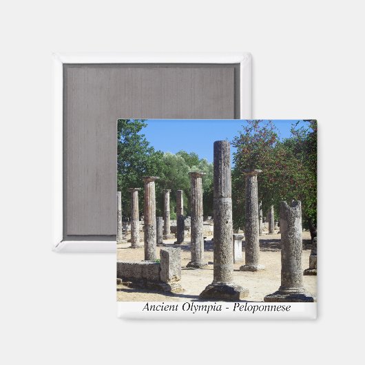 Oude Olympia - Peloponnesos Magneet (Voorkant / Achterkant)
