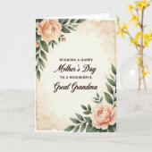 Oude Oma Liefde Kaart (Gele Bloem)