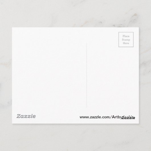 Oude omheining briefkaart (Achterkant)