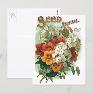 Oude omslagillustratie van Eastman's zaadcatalogus Briefkaart