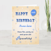 Oude, onbeleefd aangepaste leeftijd 85th grappig kaart (Voorkant)