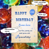 Oude, onbeleefd aangepaste leeftijd 85th grappig kaart