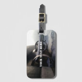 Oude onderzeeër bagagelabel (Voorkant (verticaal))