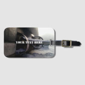 Oude onderzeeër bagagelabel (Voorkant (horizontaal))