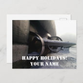 Oude onderzeeër briefkaart (Voorkant / Achterkant)