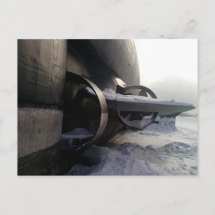 Oude onderzeeër briefkaart