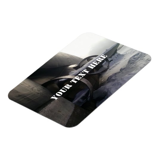 Oude onderzeeër magneet (Linkerzijde)