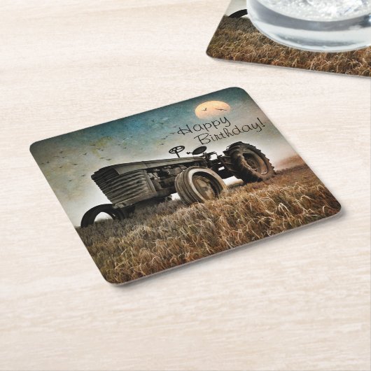 Oude Onderzetters van vogelpapier (Schuin)