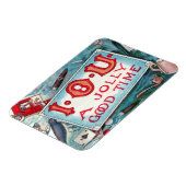 Oude ondeugden Feest, gokken drinken roken Magneet (Linkerzijde)