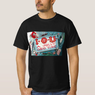 Oude ondeugden Feest, gokken Drinken Roken T-shirt