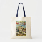 Oude ontdekkingsreizigers met antieke wereldbolkaa tote bag (Voorkant)