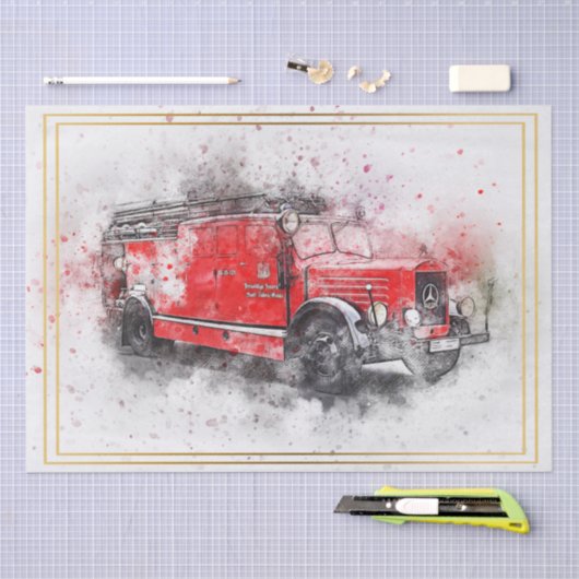 Oude ontvlechting van de vrachtwagen tissuepapier (Craft)