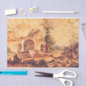 Oude ontwapeningspagina tissuepapier (Craft)