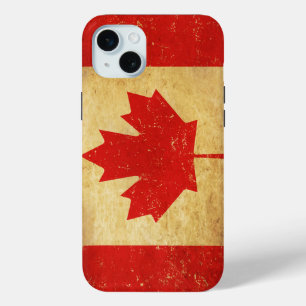 Oude ontwerp Canadese vlag iPhone 15 Mini Hoesje