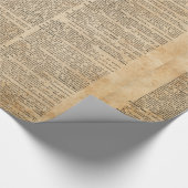 Oude  ontwerppagina Glanzend opvulpapier Cadeaupapier (Hoek)