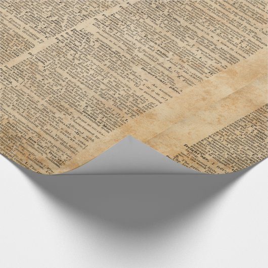 Oude  ontwerppagina Glanzend opvulpapier Cadeaupapier (Hoek)