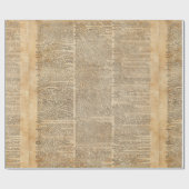 Oude  ontwerppagina Glanzend opvulpapier Cadeaupapier (Vlak)