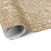 Oude  ontwerppagina Glanzend opvulpapier Cadeaupapier (Rol Hoek)