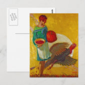 Oude oogstillustratie voor Thanksgiving Briefkaart (Voorkant / Achterkant)