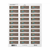 Oude Oogsttruck | Herfst Retouradres Etiket (Full Sheet)