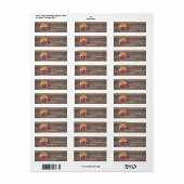Oude Oogsttruck | Herfst Retouradres Etiket (Full Sheet)