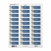 Oude Ooievaar met Baby Waterverf Etiket (Full Sheet)