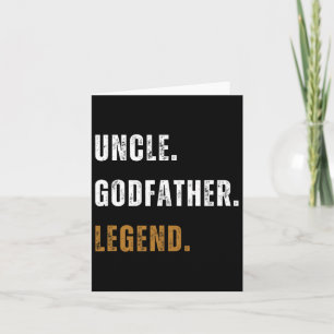 Oude Oom Godfather Legende Grappige Nieuwe Oom Dik Kaart