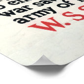 Oude oom Sam Eerste Wereldoorlog legerposter Poster (Hoek)