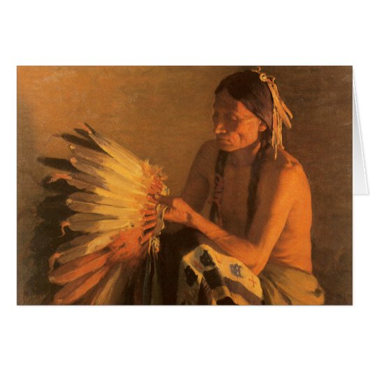 Oude Oorlogshoed door Joseph Henry Sharp (Voorkant Horizontaal)