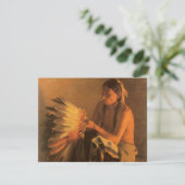 Oude Oorlogshoed door Joseph Henry Sharp (Staand voorkant)