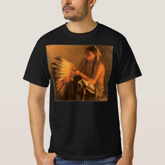 Oude Oorlogshoed door Joseph Henry Sharp T-shirt (Voorkant)