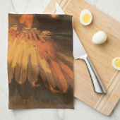 Oude Oorlogshoofdbedekking door Joseph Henry Sharp Theedoek (Quarter Fold)