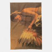 Oude Oorlogshoofdbedekking door Joseph Henry Sharp Theedoek (Verticaal)