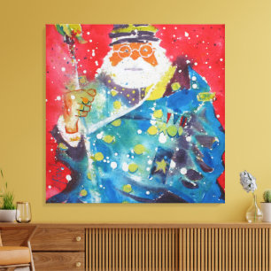 Oude oorlogsverhalen vertellen / Kunstenaar Larry Canvas Afdruk