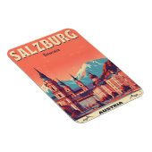 Oude Oostenrijk hoofdstad salzburg skyline Magneet (Rechterzijde)