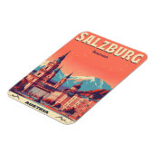 Oude Oostenrijk hoofdstad salzburg skyline Magneet (Linkerzijde)