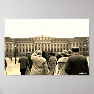 Oude Oostenrijk Wenen Schonbrunn huizen Poster