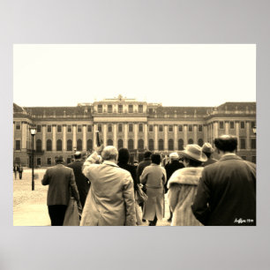 Oude Oostenrijk Wenen Schonbrunn huizen Poster