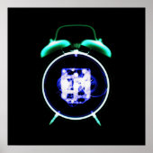 Oude, op fashioned röntgendetectieklok - Origineel Poster (Voorkant)