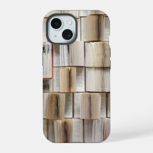 Oude open boeken Boekpagina's iPhone 15 Case