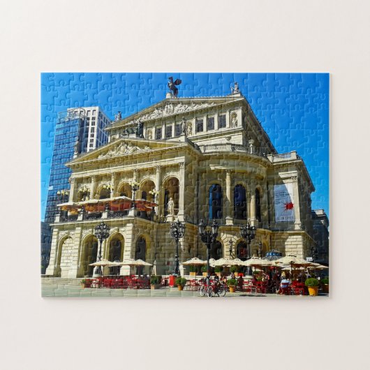 Oude Oper Monument Frankfurt Duitsland. Legpuzzel (Horizontaal)
