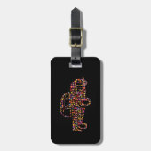 Oude ophaaltrommel bagagelabel (Voorkant verticaal)