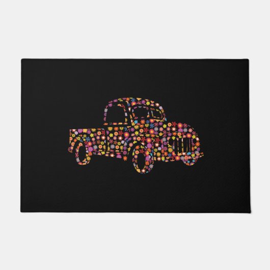 Oude ophaaltrommel deurmat (Voorkant)