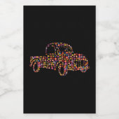 Oude ophaaltrommel voedselcontainer etiket (Enkel label)