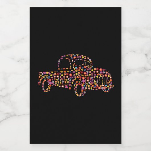 Oude ophaaltrommel voedselcontainer etiket (Enkel label)