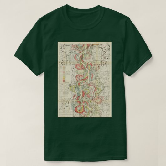 Oude opleiding Mississippi Meander Belt Pla T-shirt (Design voorkant)