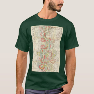 Oude opleiding Mississippi Meander Belt Pla T-shirt