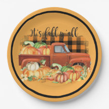 Oude Oranje Truck Herfst Pompoenen