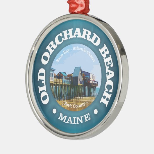 Oude Orchard Beach (C) Metalen Ornament (Links)