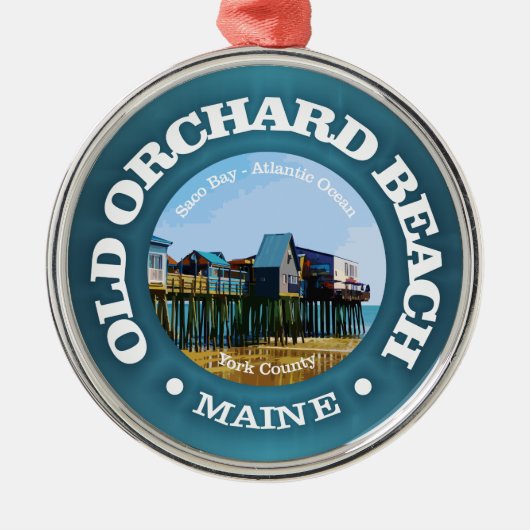 Oude Orchard Beach (C) Metalen Ornament (Voorkant)
